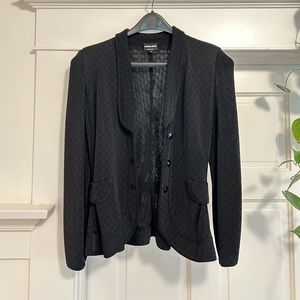 Giorgio Armani, black knit blazer